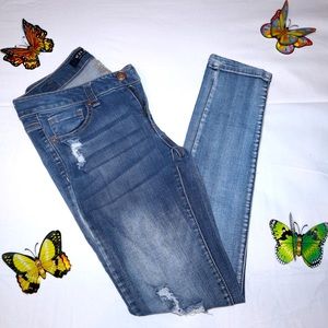 Vintage Blue Ripped Jeans